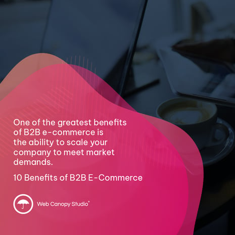 One of the greatest benefits of B2B e-commerce is the ability to scale your company to meet market demands.