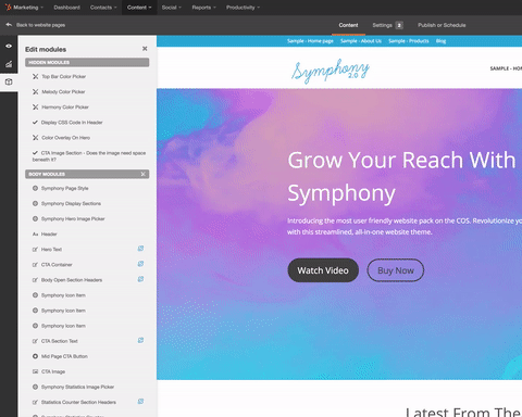 Examples Of Symphony Features