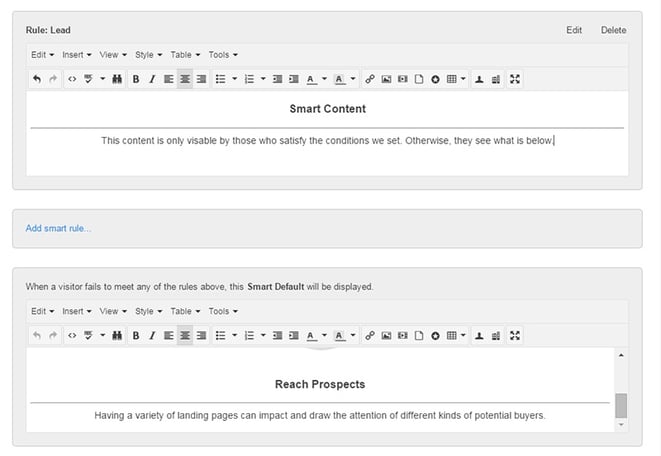 The ability to use smart content makes the HubSpot COS stand way above WordPress