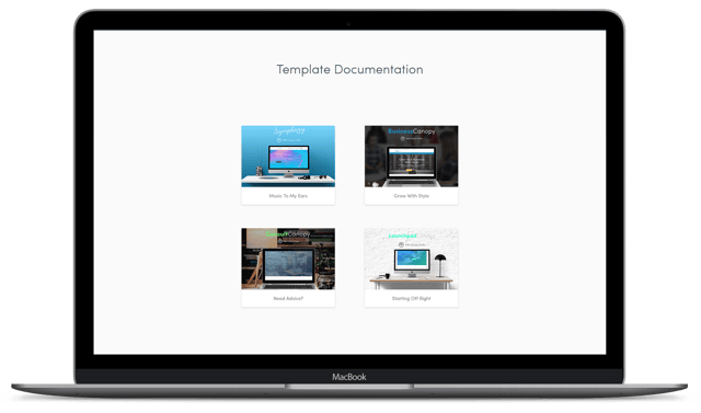 documentation for templates in marketplace