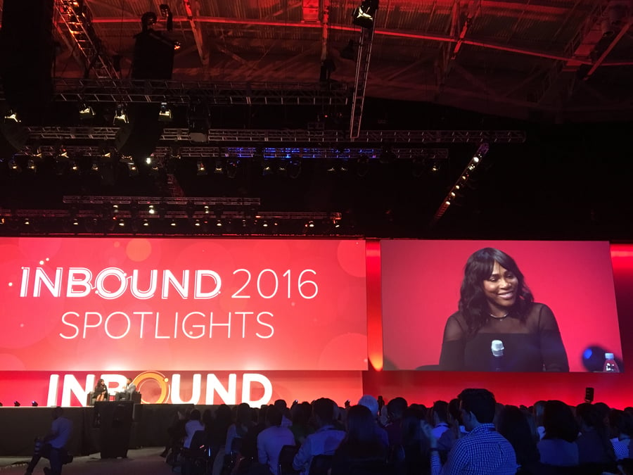 Serena Williams speaks at Inbound 2016