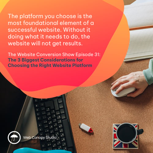 The platform you choose is the most foundational element of a successful website. Without it doing what it needs to do, the website will not get results.