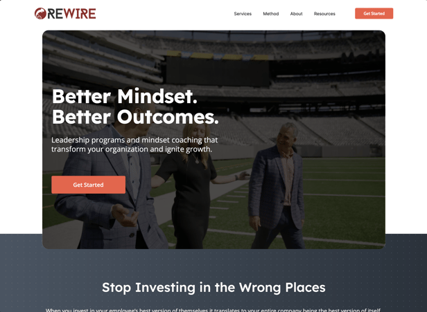 rewire homepage