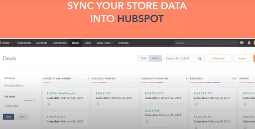 sync shopify data