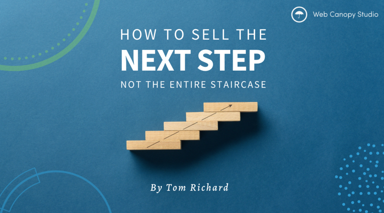 Selling the next step in the sales process